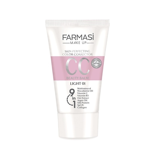 سی سی کرم فارماسی با SPF25 شماره 01 رنگ روشن 50 میلی لیتر 1 سی سی کرم فارماسی